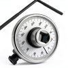 UHANBUT Torque Wrench Angle Gauge Tool Silver 3.21in Carbon Steel-0