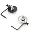 UHANBUT Torque Wrench Angle Gauge Tool Silver 3.21in Carbon Steel-2