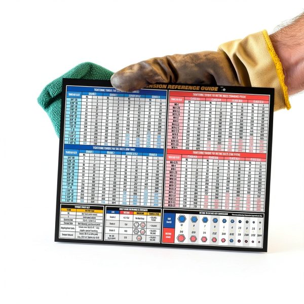 Sunsella Torque Silver Torque Chart Magnet Tool Poster 8.5x11-5