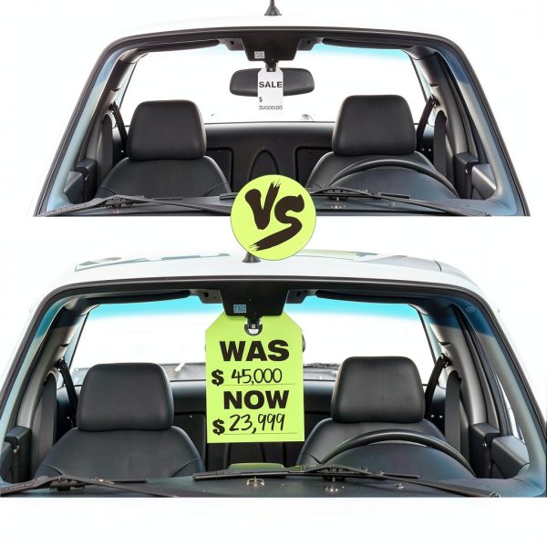 Vivitex Green Car Mirror Hanger Tags 8.3x11.2in 100 Pack Paper-5