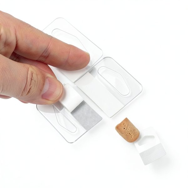 Clear plastic hang tabs AojSup 1500 1.57x1.18 in-2