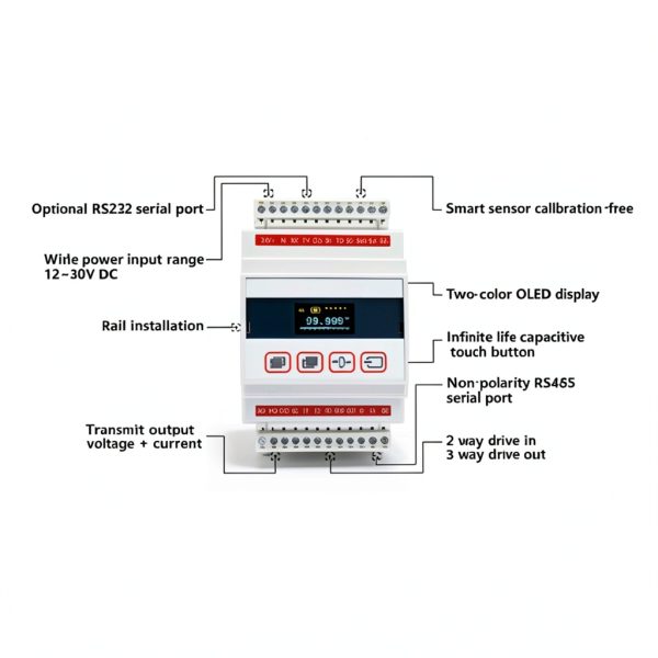 ATO Torque Sensor Display Controller ATO-DPM-D056 4-20mA RS485-5