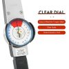 WsrrLun Dial Torquemeter 0-100Nm Gauge C‑Shaped Silver Black 12in-4