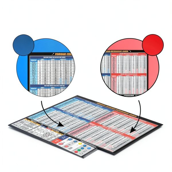 Sunsella Torque Silver Torque Chart Magnet Tool Poster 8.5x11-2