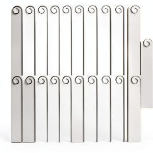 Garden Plant Label Hooks GZRYEJLEI Silver Metal 25 Piece Set-0