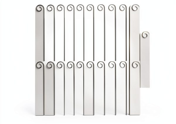 Garden Plant Label Hooks GZRYEJLEI Silver Metal 25 Piece Set-0