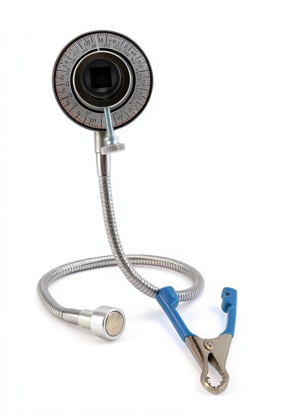 QWORK 1/2" Drive Angle Gauge Torque Goniometer WD7850 Silver-5