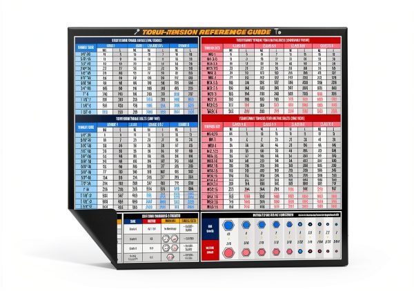 Sunsella Torque Silver Torque Chart Magnet Tool Poster 8.5x11-0