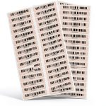 BCIOPE Asset Tags 2 in x 0.4 in Plastic Price Labels 100 Pack Durable-0