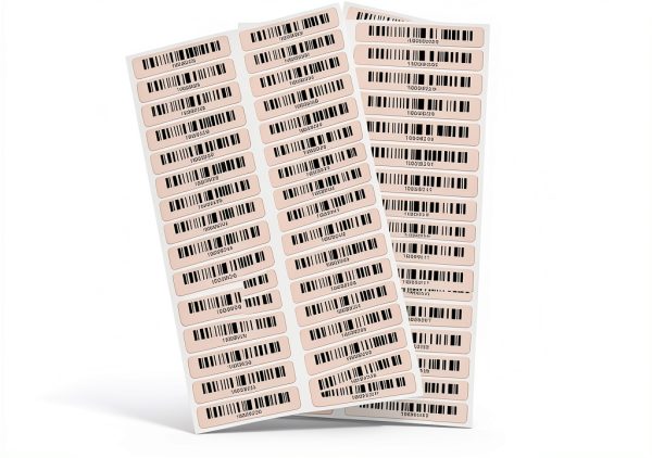 BCIOPE Asset Tags 2 in x 0.4 in Plastic Price Labels 100 Pack Durable-0