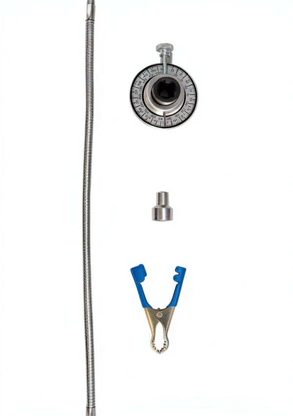QWORK 1/2" Drive Angle Gauge Torque Goniometer WD7850 Silver-3