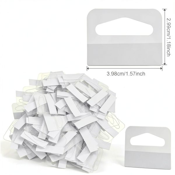 Clear plastic hang tabs AojSup 1500 1.57x1.18 in-1