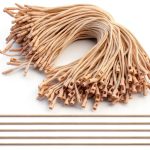 Tag String DC CLISENCE 180pcs Beige Cotton 7.64in Price Tag Holder-0