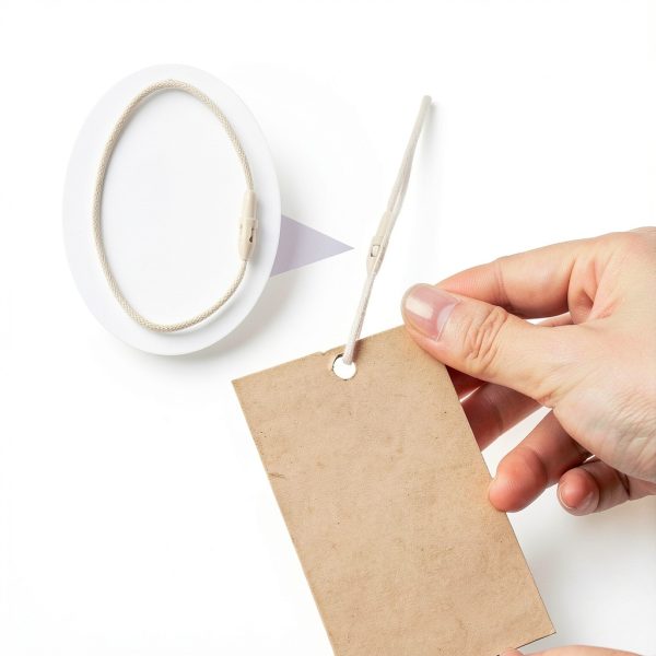 Tag String DC CLISENCE 180pcs Beige Cotton 7.64in Price Tag Holder-4