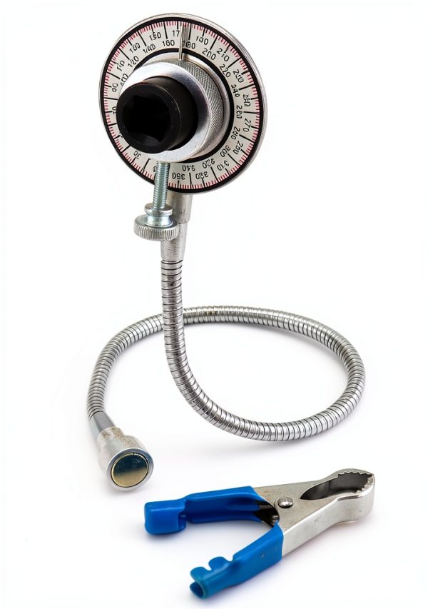 QWORK 1/2" Drive Angle Gauge Torque Goniometer WD7850 Silver-1