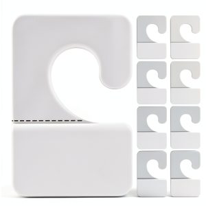 WOGPUE Transparent Plastic Hang Tags 1.06x1.65in TY-78 Self Adhesive-0