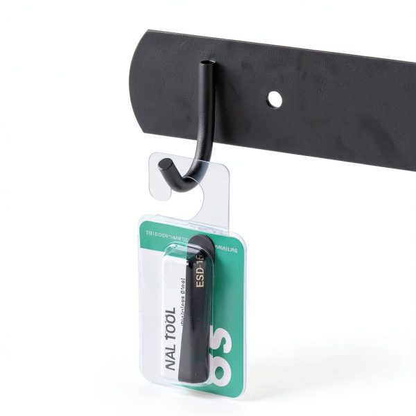 WOGPUE Transparent Plastic Hang Tags 1.06x1.65in TY-78 Self Adhesive-5