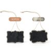 OQXEJPHFN Mini Chalkboard Tags 8.5x6 cm Black Wood Set 24 Pieces-1