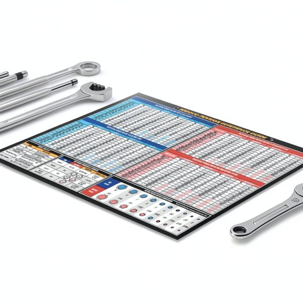 Sunsella Torque Silver Torque Chart Magnet Tool Poster 8.5x11-6