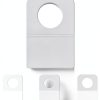 Clear Slot Hole Hang Tags Blulu Plastic Retail Tags 1.25x0.875in-0
