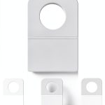 Clear Slot Hole Hang Tags Blulu Plastic Retail Tags 1.25x0.875in-0