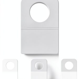 Clear Slot Hole Hang Tags Blulu Plastic Retail Tags 1.25x0.875in-0