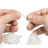 7 Inch Nylon Hang Tag String Plastic Lockers DASSNANE 2000pcs White-2