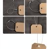 Uniclife 1000 Pcs Hang Tag Strings 8 Inch Price Tag Strings Nylon Snap Lock Pin Loop Fasteners Hook Ties Price Tag Hanging Rope for Clothing Tags Merchandise Marking Tags Luggage Labels, White-3