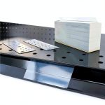 500 Pack Price Channel Chips, Data Label Holder for Barcode, Price Tags, UPC Sticker Application, Clear Plastic Tags, 2" L x 1.25" H, 10 Mil Thick, Snap in Gondola Shelf Edge, Reusable, by Clip Strip-0