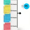 GILLRAJ Pre-Priced Garage Sale Stickers 3/4" Waterproof Labels-1