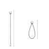 7 Inch Nylon Hang Tag String Plastic Lockers DASSNANE 2000pcs White-1
