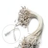 Uniclife 1000 Pcs Hang Tag Strings 8 Inch Price Tag Strings Nylon Snap Lock Pin Loop Fasteners Hook Ties Price Tag Hanging Rope for Clothing Tags Merchandise Marking Tags Luggage Labels, White-6