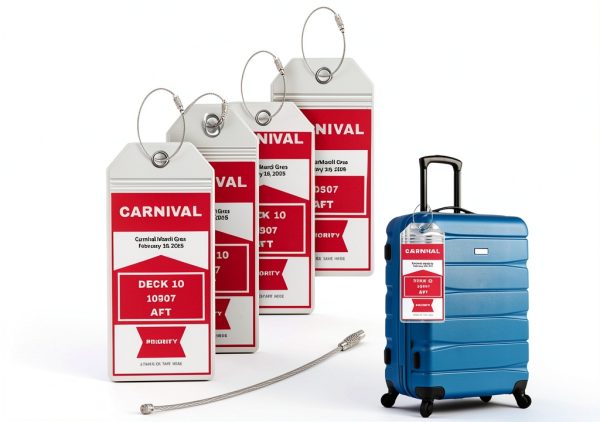 Cruise Ship Luggage Tag Holders Lazy Day Sea PVC Clear-0