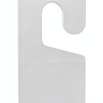 1000PCS 1-3/4" X 1" Hook Hole Self Adhesive Hanging Tabs Duty Clear Plastic Hang Tags Hook for Store Retail Display Tab-0
