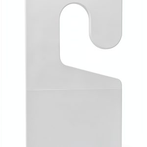 1000PCS 1-3/4" X 1" Hook Hole Self Adhesive Hanging Tabs Duty Clear Plastic Hang Tags Hook for Store Retail Display Tab-0
