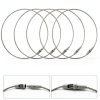 Uniclife 1000 Pcs Hang Tag Strings 8 Inch Price Tag Strings Nylon Snap Lock Pin Loop Fasteners Hook Ties Price Tag Hanging Rope for Clothing Tags Merchandise Marking Tags Luggage Labels, White-4