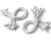 Uniclife 1000 Pcs Hang Tag Strings 8 Inch Price Tag Strings Nylon Snap Lock Pin Loop Fasteners Hook Ties Price Tag Hanging Rope for Clothing Tags Merchandise Marking Tags Luggage Labels, White-5